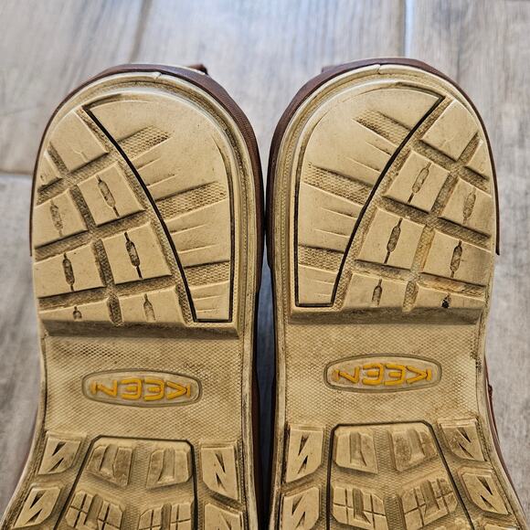 Keen Elsa Chelsea Insulated Waterproof Boots Women 8.5 Brown Leather Winter Shoe - Picture 9 of 13